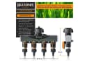 Brandson 4-Wege Wasserverteiler 3/4 Zoll Schwarz/Orange Bild 1