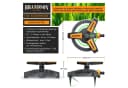 Brandson Kreisregner Garten Sprinkler 360° Rasensprenger rotierend rot Bild 1