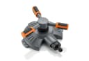 Brandson Rasensprenger 360° Kreisregner 3 Arm Kunststoff Orange Grau Bild 2