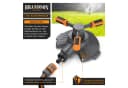 Brandson Rasensprenger 360° Kreisregner 3 Arm Kunststoff Orange Grau Bild 3