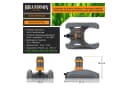 Brandson Vielflächenregner Garten Sprinkler 360° Rasensprenger Bild 1