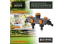 Brandson 4-Wege Wasserverteiler Schwarz/Orange mit 4 Ausgängen Bild 4
