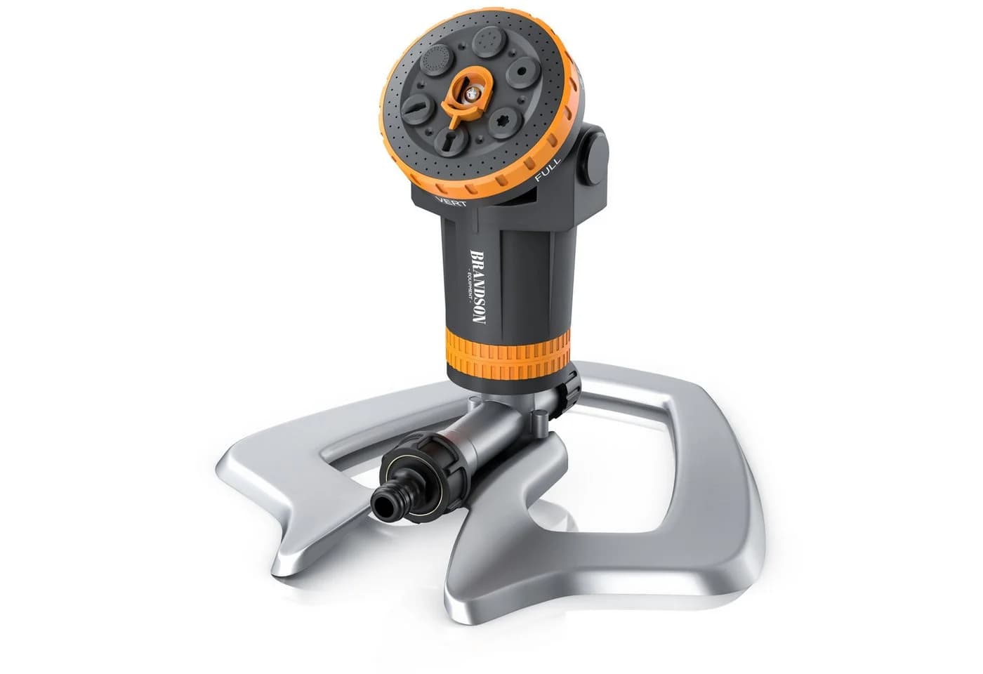 Brandson Rasensprinkler Grau/Orange/Schwarz 6 Sprühmuster - Bild 2