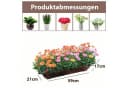 BIGTREE Hochbeet Pflanzentreppe 5-stufig Braun mit Rollen Bild 3