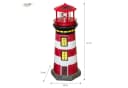 Lemodo Solar-Leuchtturm Dekofigur mit rotierender Beleuchtung Bild 1