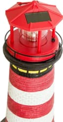 Lemodo Solar-Leuchtturm Dekofigur mit rotierender Beleuchtung Bild 4