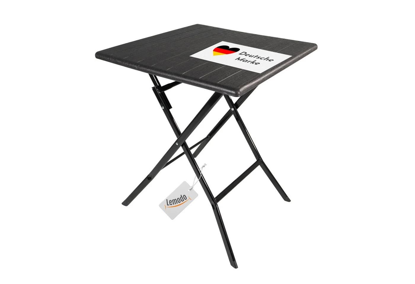 Lemodo Klapptisch Balkontisch mit Kunststoff-Platte in Holz-Optik - Bild 2