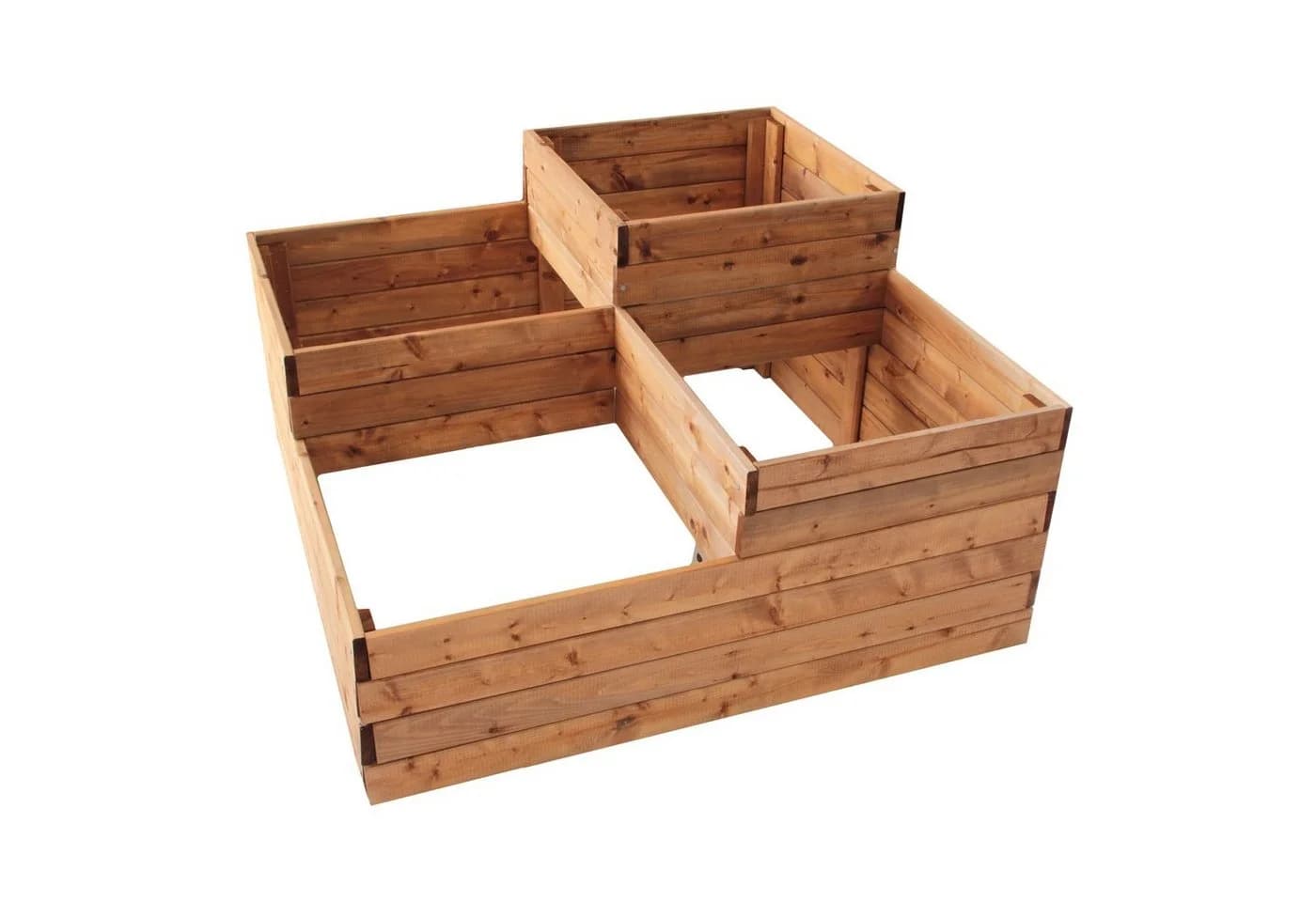 NATIV Pflanzentreppe Pflanzkasten 4 Fächer Braun Holz - Bild 2
