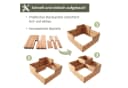 NATIV Pflanzentreppe Pflanzkasten 4 Fächer Braun Holz Bild 5