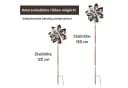 Lemodo Windrad Dandelion Metall Antikblau Antikbraun Bild 3