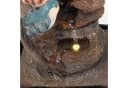 Lemodo Zimmerbrunnen Motiv-Tischbrunnen mit Pumpe und LED-Beleuchtung Bunt Bild 5