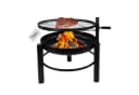 Lemodo Feuerschale mit Grillrost, höhenverstellbar, schwarz Bild 2