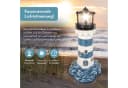 Lemodo Solar-Leuchtturm mit LED-Feuer blau-weiß Bild 3