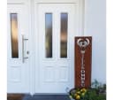 K&L Wall Art Gartenstecker Willkommen Edelrost Gartenschild Metall Bild 4