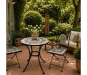 K&L Wall Art Gartentisch Mosaik Naturstein 60cm Bild 2