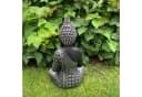 K&L Wall Art Buddha Statue Schwarz Kunststein Feng Shui Deko Bild 4