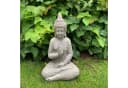 K&L Wall Art Buddha Statue Kunststein Grau Feng Shui Deko Bild 1