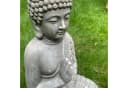 K&L Wall Art Buddha Statue Kunststein Grau Feng Shui Deko Bild 2
