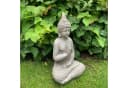 K&L Wall Art Buddha Statue Kunststein Grau Feng Shui Deko Bild 3