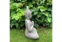 K&L Wall Art Buddha Statue Kunststein Grau Feng Shui Deko Bild 4