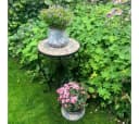 K&L Wall Art Blumenhocker Mosaiktisch Naturstein Garten Bild 3
