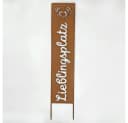 K&L Gartenstecker Edelrost 'Lieblingsplatz' mit Herzen Bild 1