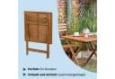 KHG Klapptisch Gartentisch Eukalyptus Braun Bild 3