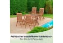 KHG Gartentisch Balkontisch Eukalyptus ausziehbar Braun Bild 1