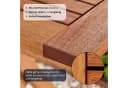 KHG Gartentisch Balkontisch Eukalyptus ausziehbar Braun Bild 5