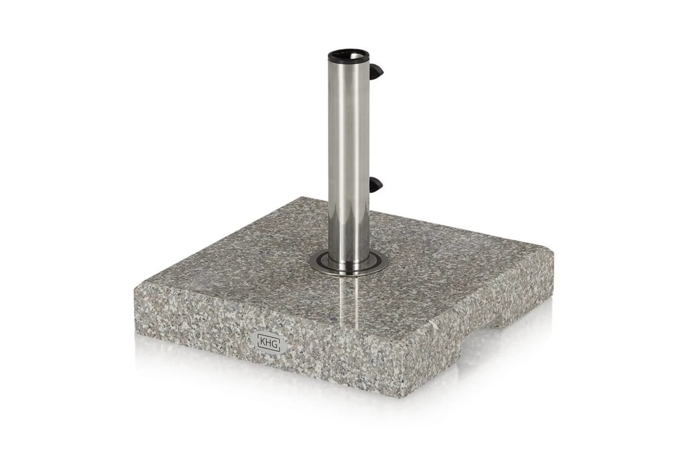 KHG Sonnenschirmständer Granit grau quadratisch 38x38 cm - Bild 2