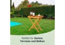 KHG Tabletttisch Serviertablett Braun Klappbar Eukalyptus Bild 1