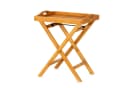 KHG Tabletttisch Serviertablett Braun Klappbar Eukalyptus Bild 2