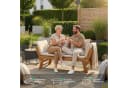 KHG Gartenliege Akazie geölt Daybed Sonnenliege Lounge-Set klappbar Bild 1