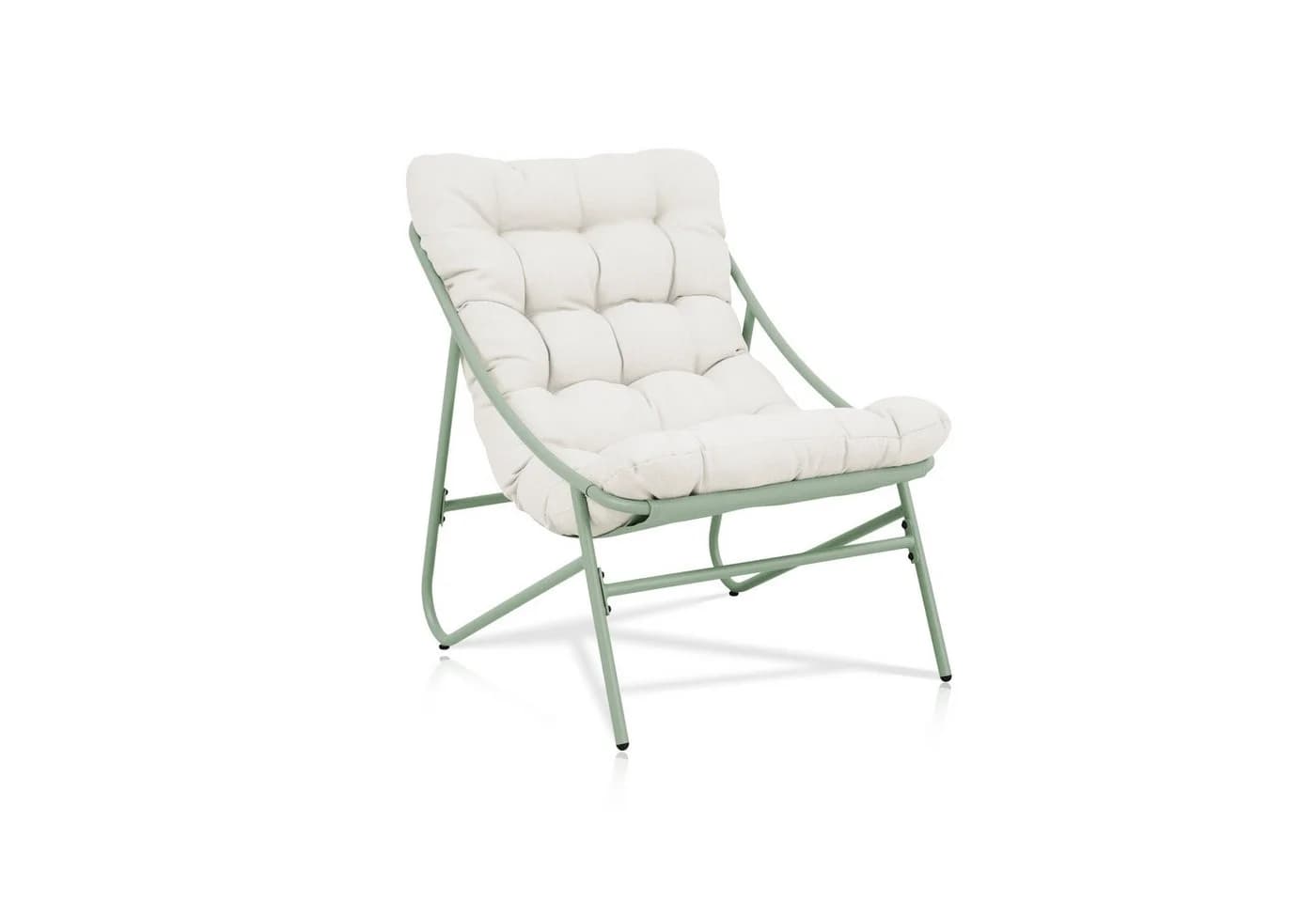 KHG Relaxsessel Hell-Grün mit Sitzkissen Beige - Bild 2