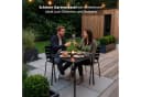 KHG Gartenstuhl mit Armlehnen Anthrazit stapelbar Bild 3