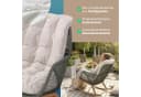 KHG Schaukel-Sessel Grün Aluminium mit Sitzkissen Beige Bild 4