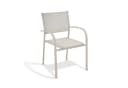 KHG Gartenstuhl Beige-Grau Stapelstuhl Stahl Textil Bild 2