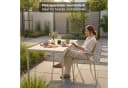 KHG Gartentisch Beige Stahl Polywood 140x75x83 cm Bild 3