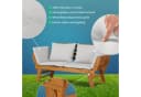 KHG Gartenliege Akazie geölt, Daybed, klappbar, Taupe Bild 4