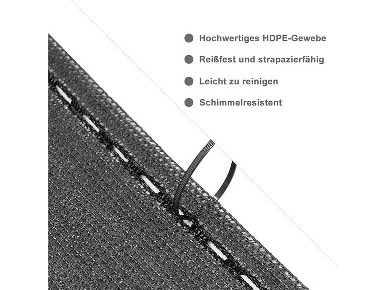 Woltu Zaunblende Schattiernetz Anthrazit - Bild 4