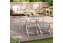 Woltu Campingtisch Grau Höhenverstellbar Klapptisch Aluminium MDF Bild 1