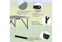 Woltu Campingtisch Klappbar Höhenverstellbar Grau Aluminium Bild 5