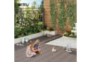 Woltu WPC-Fliesen 11 St. Holzoptik Klickfliese Braun Grau Bild 1