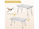 Woltu Campingtisch 120x68.5cm Aluminium für 4-6 Personen Bild 5