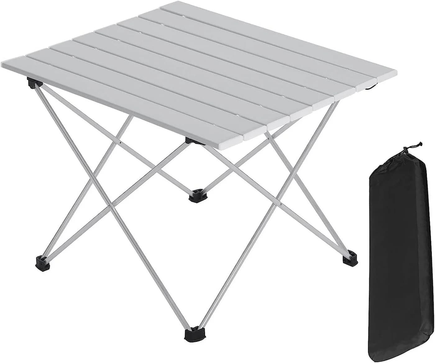 Woltu Campingtisch Alu Faltbar mit Tragetasche Silber - Bild 2