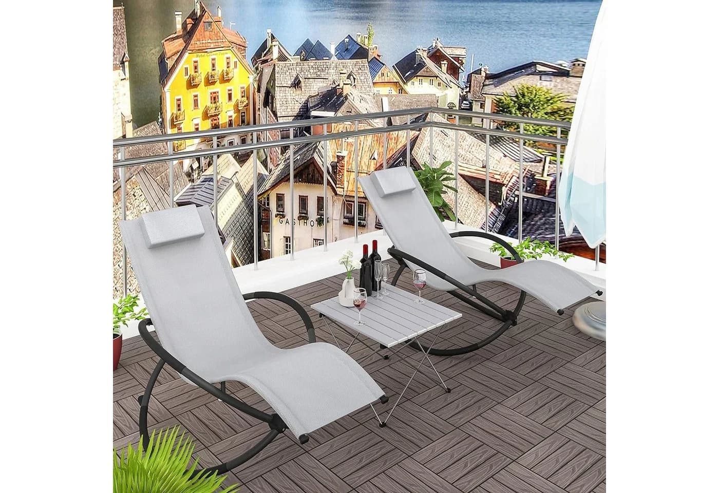 Woltu Campingtisch Alu Faltbar mit Tragetasche Silber - Bild 4