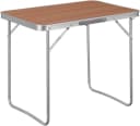 Woltu Campingtisch Klappbar mit Griff Alu MDF Schwarz/Grau/Eiche Bild 2
