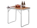 Woltu Campingtisch Klappbar mit Griff Alu MDF Schwarz/Grau/Eiche Bild 5