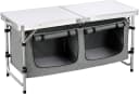 Woltu Campingtisch Höhenverstellbar Silber mit Tragetasche Bild 2