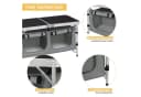 Woltu Campingtisch Höhenverstellbar mit Stauraum Outdoor inkl. Tragetasche Bild 5